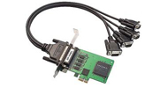 CP-104EL-DB25 4-портовая низкопрофильная плата RS-232 для шины PCI Express с разъемами DB25